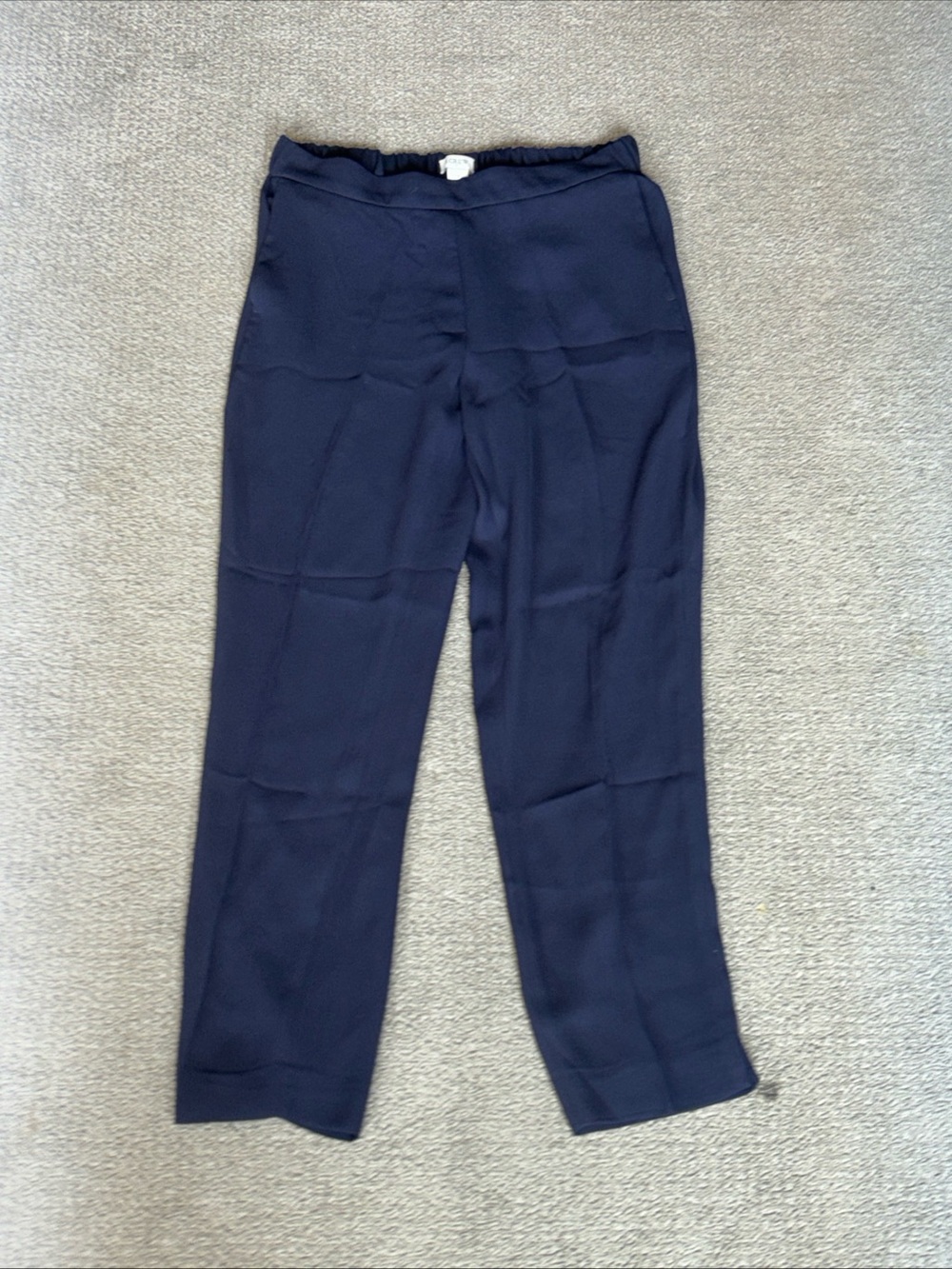 J. Crew Navy Straight-Leg Pants Womens Size 10